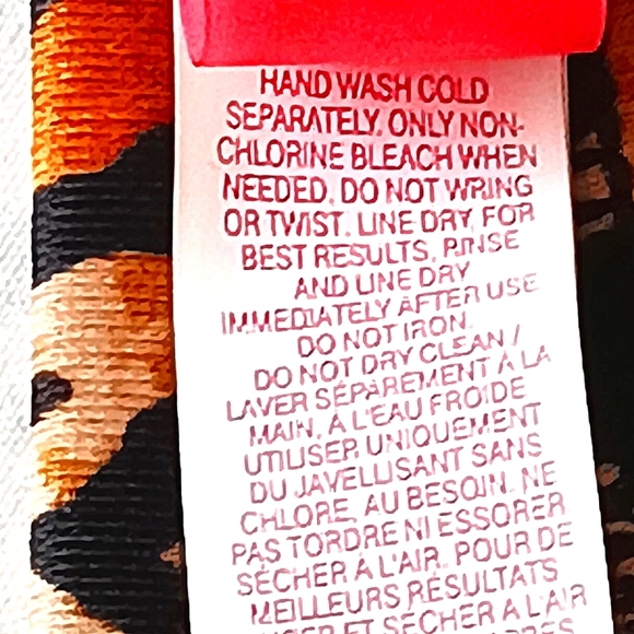 VICTORIA'S SECRET Push Up Leopard Print String Bikini Top Adjustable 32C Animal - Picture 7 of 9